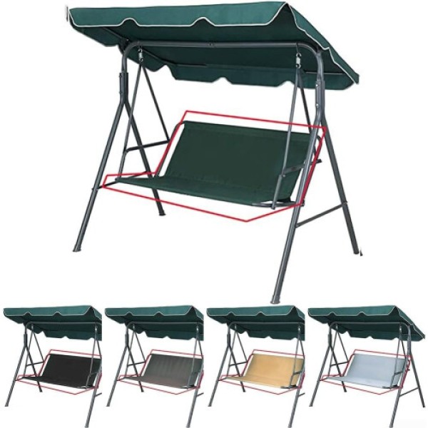 ガーデンスイング用シートカバー、ソリッド600Dオックスフォード生地、防水カバー、115 x 48 x 48 cm、2人用および3人用（ベージュ）